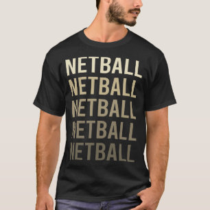 Camiseta Red de Texto de Netball