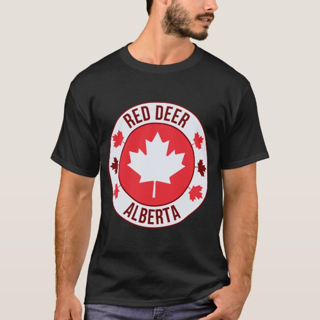 Camiseta Red Deer, Canada City T-Shirt | Travel & Hometown  (Anverso)