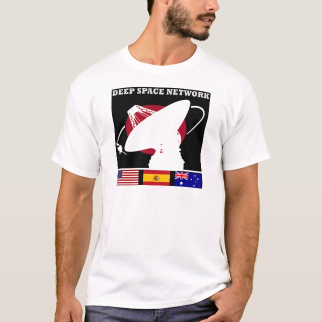 Camiseta Red del espacio profundo de la NASA (Anverso)