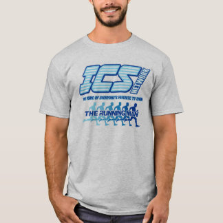 Camiseta Red del ICS/logotipo de funcionamiento del hombre
