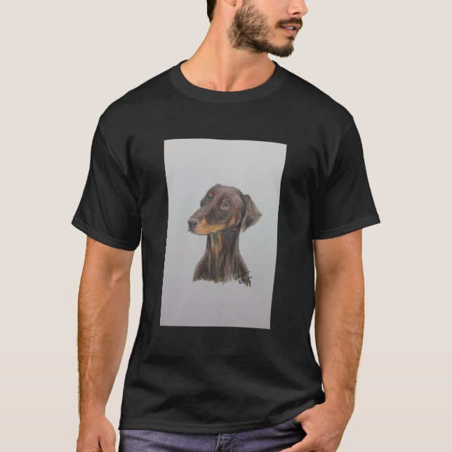 Camiseta Red Doberman Natural Oars Scoop (Anverso)