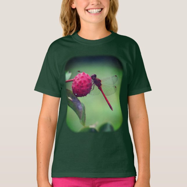 Camiseta Red Dragonfly Dogwood Fruto Naturaleza  (Anverso)