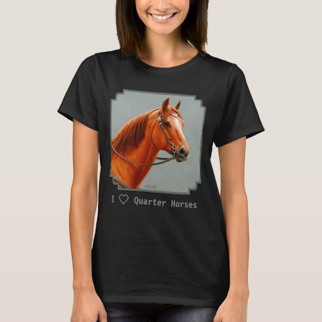 Camiseta Red Dun Chestnut Sorrel Western Quarter Horse (Anverso)