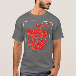 Camiseta Red Eapple New York Big Apple Gift