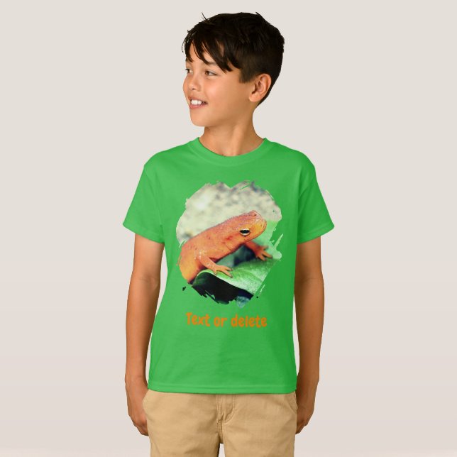 Camiseta Red Eft Salamander Personalized Nature  (Anverso completo)