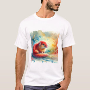 Camiseta Red Elephant Shrew 180724AREF135 - Watercolor