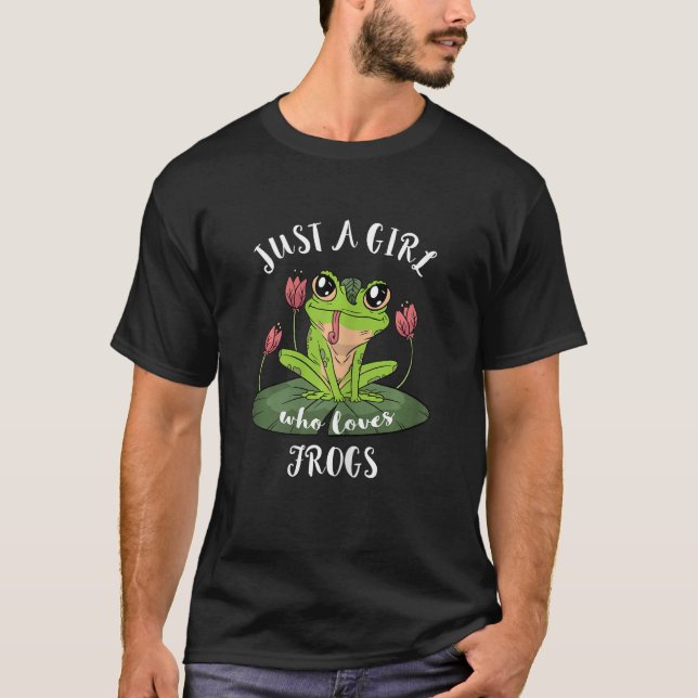 Camiseta Red Eyed Tree Frog Just A Girl Who Love Rainforest (Anverso)