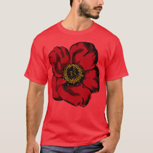 Camiseta Red Flower