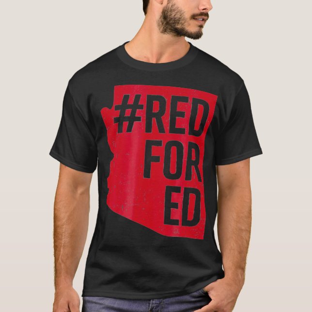 Camiseta Red For Ed   Arizona Teacher Protest Tshirt Redfor (Anverso)