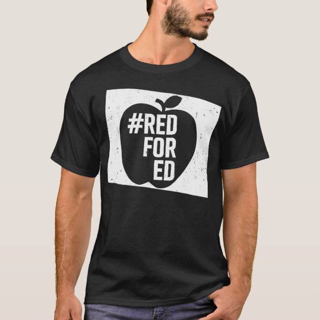 Camiseta Red For Ed Colorado  Teacher Walkout Protest  (Anverso)