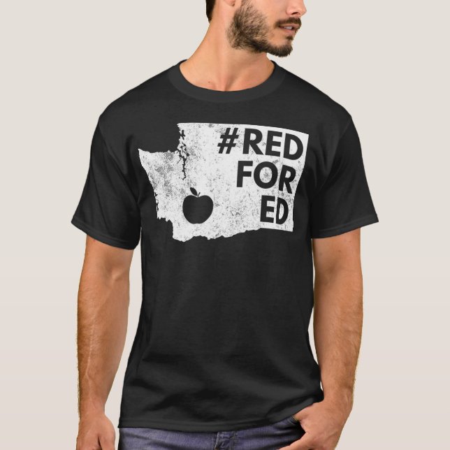 Camiseta Red For Ed  Washington Teacher Public Education  (Anverso)