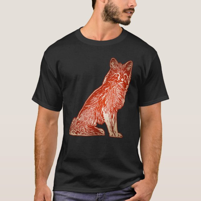 Camiseta Red fox forest animal wild predator with fox 5 (Anverso)