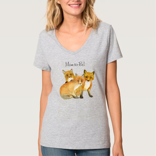 Camiseta Red Fox Mom T-Shirt (Anverso)