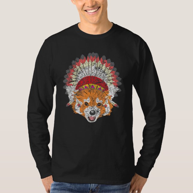 Camiseta Red Fox nativo americano (Anverso)