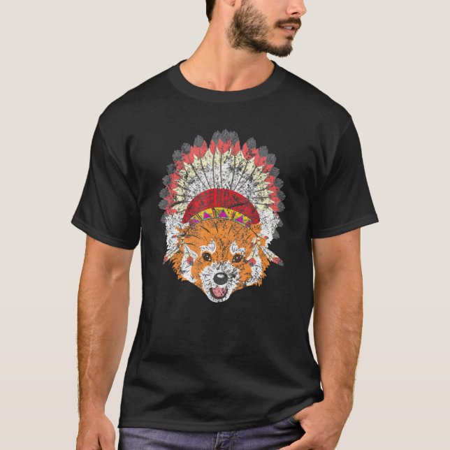Camiseta Red Fox nativo americano (Anverso)