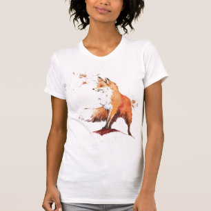 Camiseta Red Fox Watercolor