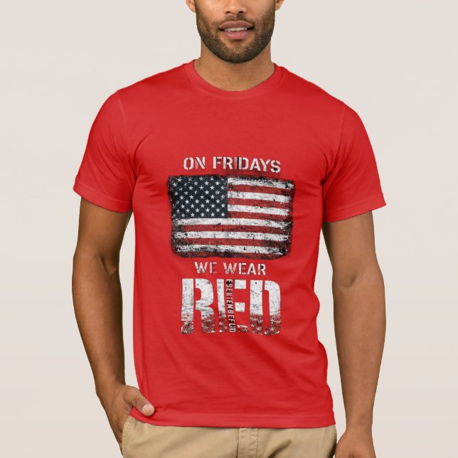 Camiseta RED Friday: Remember Everyone Deployed (Anverso)