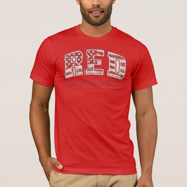 Camiseta RED Friday T-Shirt - Remember Everyone Deployed -  (Anverso)