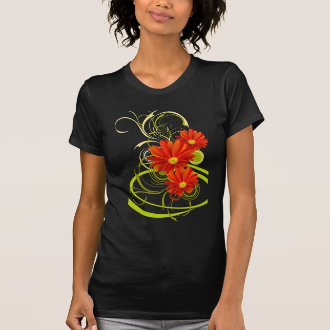 Camiseta Red Gerbera Daisy (Anverso)