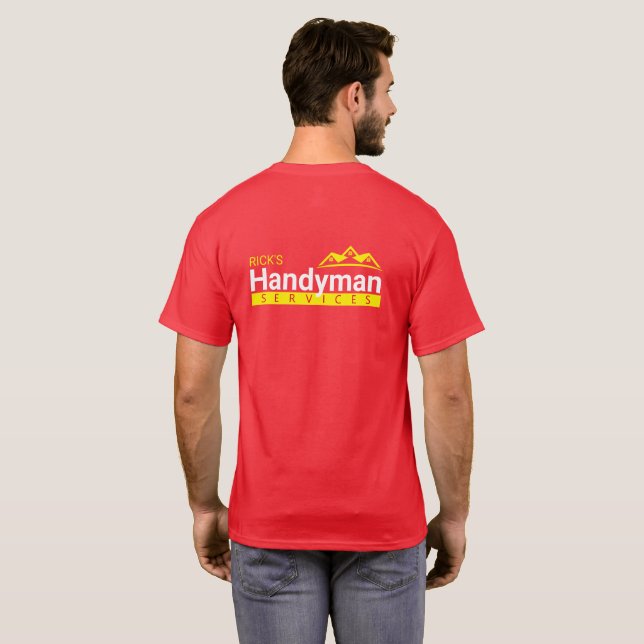 Camiseta Red Handyman Business Mens T-Shirt - Home Business (Reverso completo)