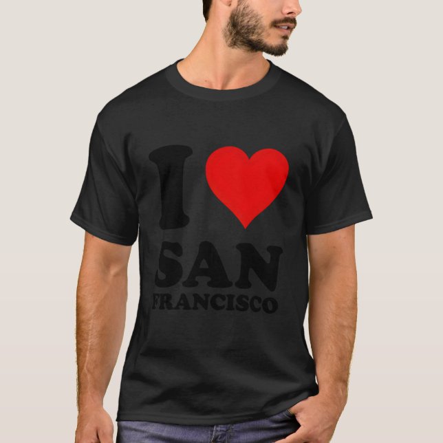 Camiseta Red He I Love San Francisco (Anverso)