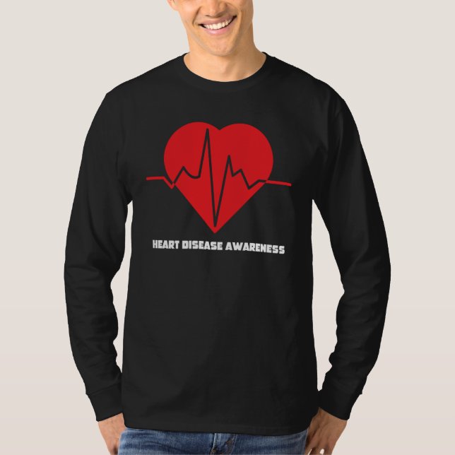Camiseta Red Heart Disease Awareness In February Heart Heal (Anverso)