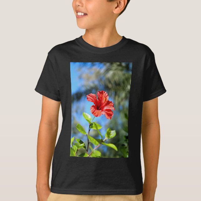 Camiseta Red Hibiscus (Anverso)