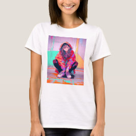 Camiseta Red Hoodie JK Tシャツ T-shirt|寿司娘 GenerativeAI