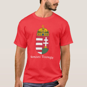 Camiseta RED Hungría Escudo de armas Nemzeti Tizenegy T-Shi
