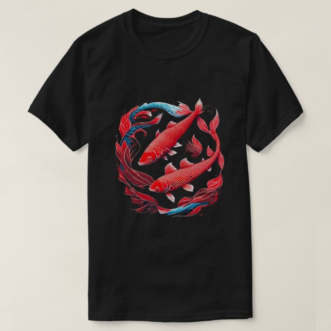Camiseta Red Koi Fish (Diseño del anverso)