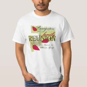 Camiseta Red Leaf Custom Name Family Reunion