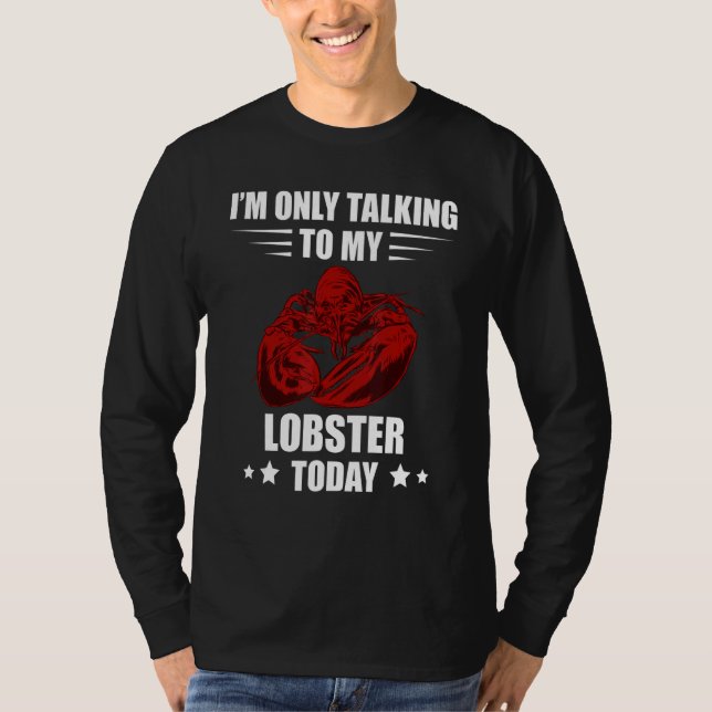 Camiseta Red Lobster I'm Only Talking Foodie Seafood Lobste (Anverso)
