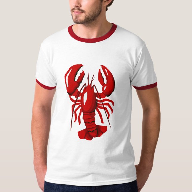 Camiseta Red Lobster Mens Ringer (Anverso)