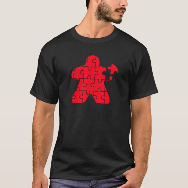 Camiseta Red Meeple Puzzle Board Game  I'm Always Red Meepl (Anverso)