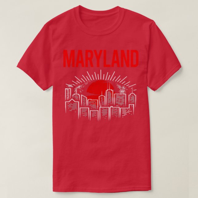 Camiseta Red Moon Maryland  (Diseño del anverso)