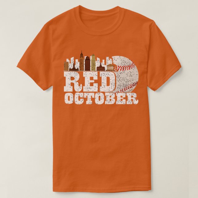Camiseta Red October Philadelphia Baseball (Diseño del anverso)