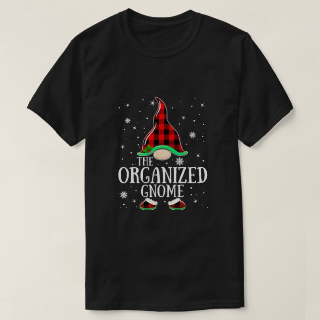 Camiseta Red organizada de guarnición de búfalo de gnomo qu (Diseño del anverso)