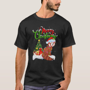 Camiseta Red Panda Animal Lover Xmas Lighting Red Panda Chr
