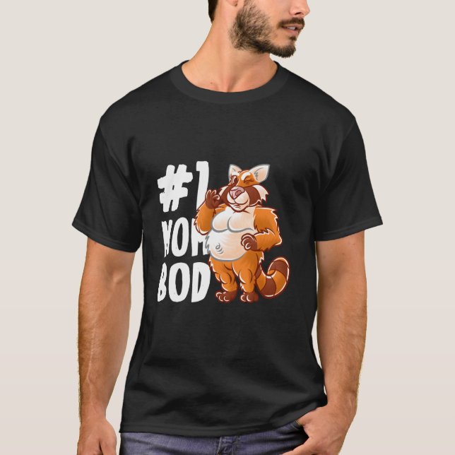 Camiseta Red Panda Bear Mom Best Mom Bod Mommy Mama Mother' (Anverso)