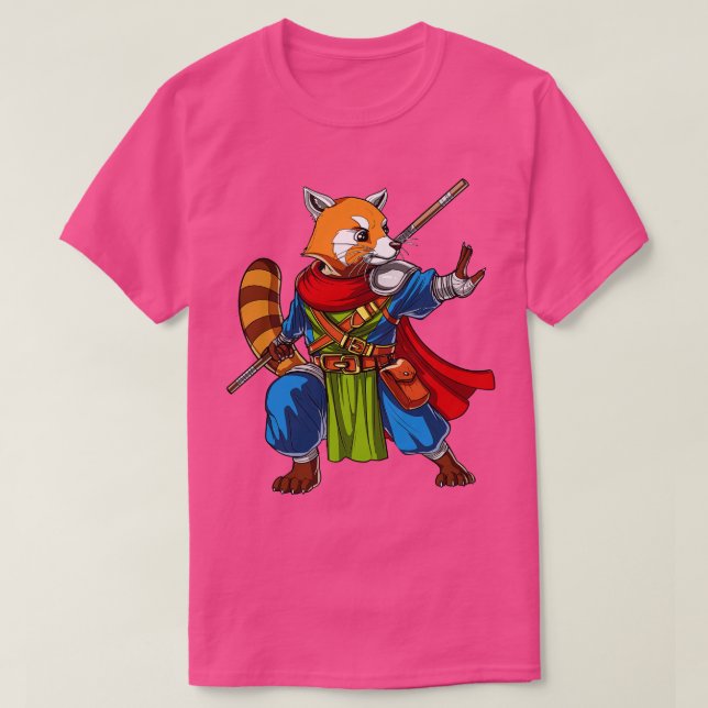 Camiseta Red Panda Bear Ninja (Diseño del anverso)