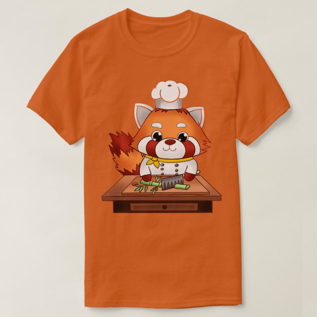 Camiseta Red Panda Chef (Diseño del anverso)