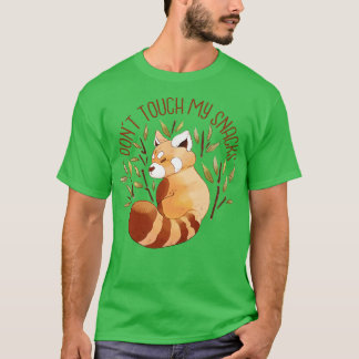 CAMISETA RED PANDA CUTE ANIMAL DONT TOUCH MY SNACKS