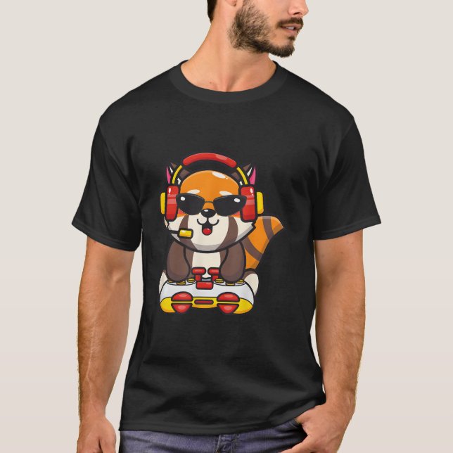 Camiseta Red Panda Gamer Red Pandas Animal (Anverso)