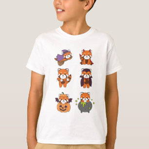 Camiseta Red Panda Halloween Disfraces de vampiros de calab