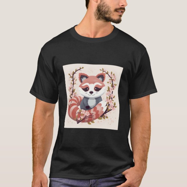 Camiseta Red Panda In Cherry Blossom Garden Perfect Springt (Anverso)