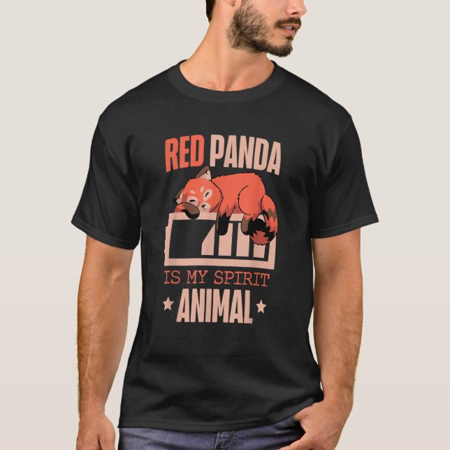 Camiseta Red Panda Is My Spirit Animal Zookeeper Zoogoer Wi (Anverso)