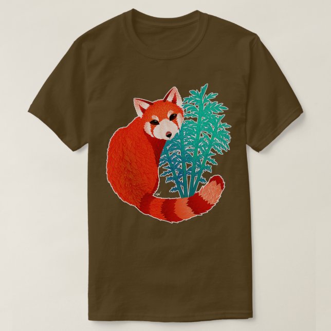 Camiseta Red Panda Light BG (Diseño del anverso)