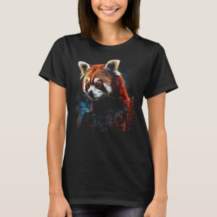 Camiseta Red Panda Lover Artwork Animal Motif Red Panda