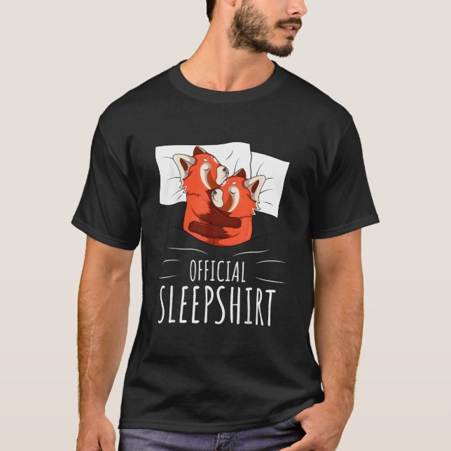 Camiseta Red Panda Official Sleep (Anverso)