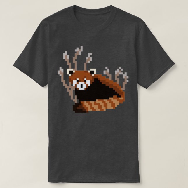 Camiseta Red Panda Pixel Art (Diseño del anverso)
